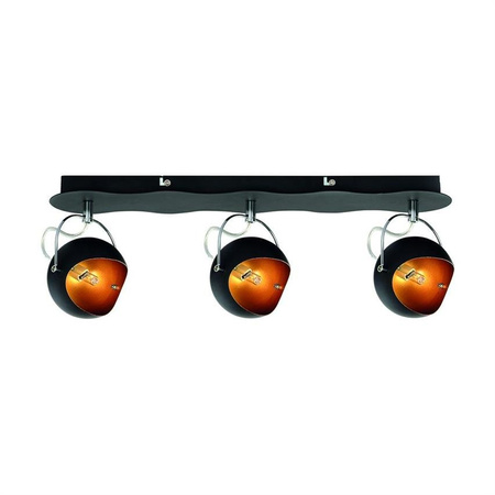 Kana mennyezeti lámpa 3xG9 28W fekete/arany BRITOP Lighting 2722304